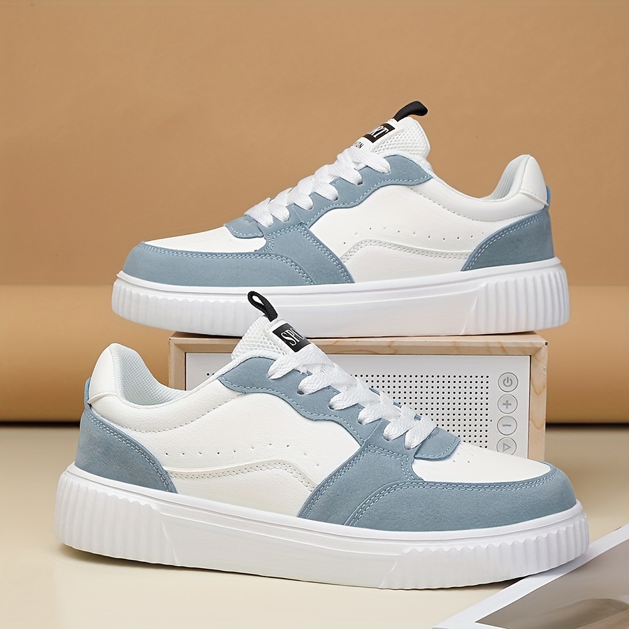 Image of Couple's Casual Sneakers, Outdoor Skate Shoes, Breathable And Lightweight, Low-top Lace-up Shoes, Women Shoes