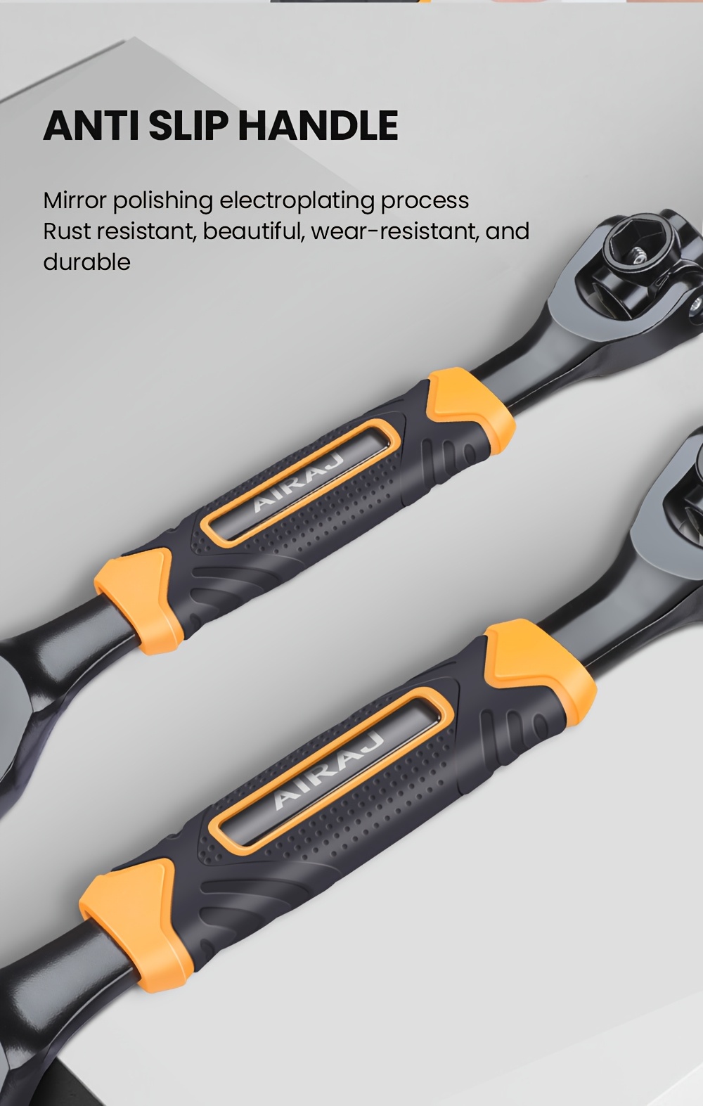  8 52 in 1 socket wrench set heavy duty for bike repairs diy ensures carrying ideal for homes Product details 9