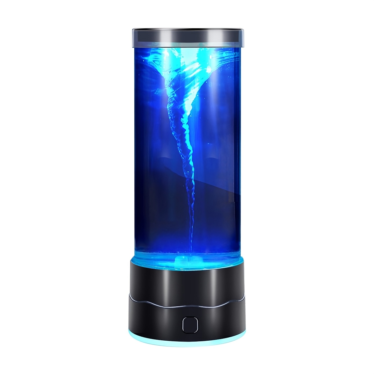 TEMU Tornado Night Lamp | Stunning Led Light Display, 7 Color-, Realistic Hurricane Rotation Feature, Upgraded Jellyfish Soft Night Light, Ideal For