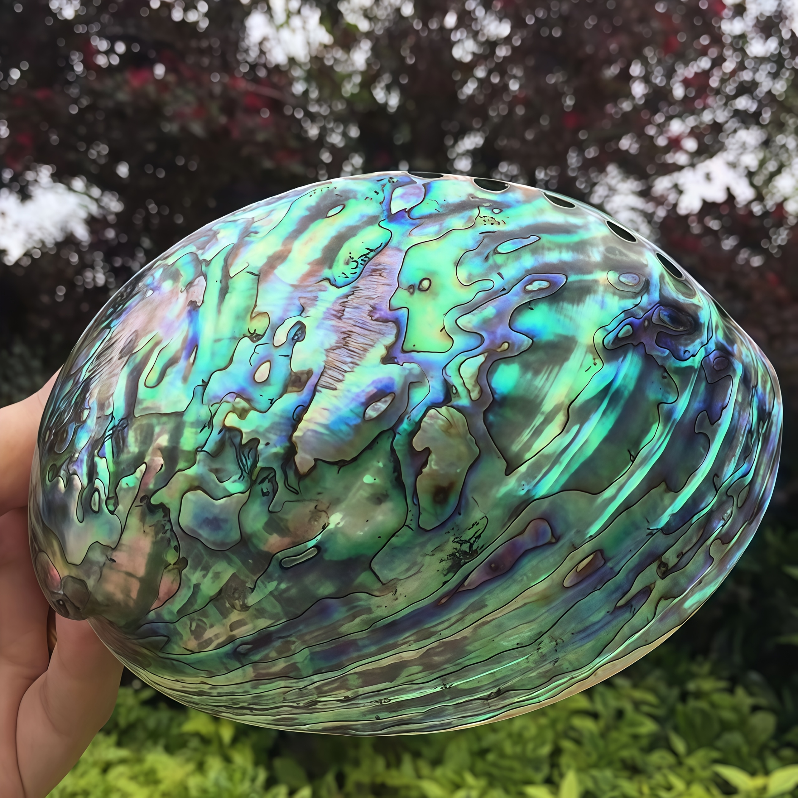 Natural Iridescent Abalone Shell for DIY Jewelry Making and Crafts