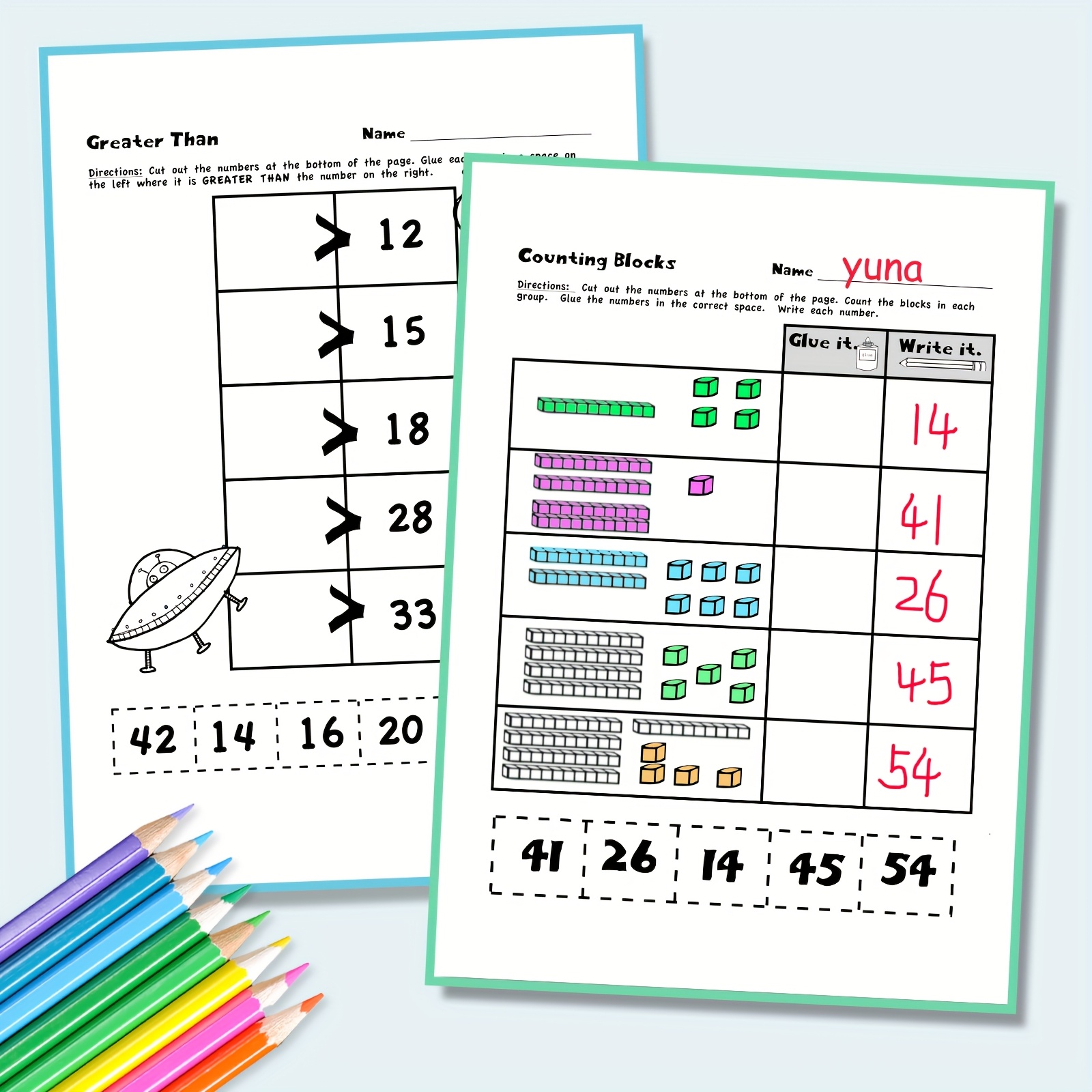 Kids' Calculation Book: Color & Write to Master Addition and Subtraction