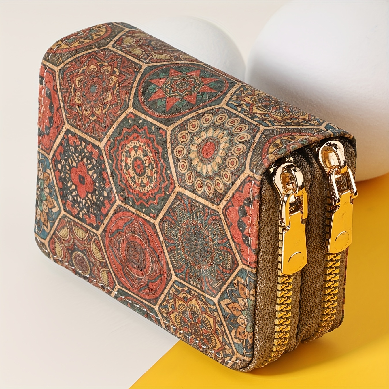 Image of Credit Card Holder, Stylish With Double-layer Zipper, High-quality Credit Card Storage Bag, Simple Casual Multi Card Holder, Perfect For Outdoor Activities, Travel, And School