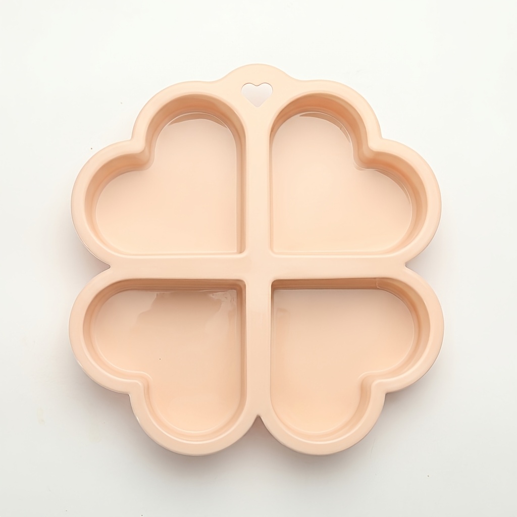 TEMU 1pc Silicone Heart-shaped Cake Mold, Silicone Baking Mold, Chiffon Cake Making Mold, Suitable For Home Cakes
