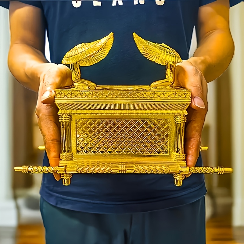 

Sencho Gold-plated Ark Of The With The Ten , Rod, And Mana - Handmade Decorative Ornament Box