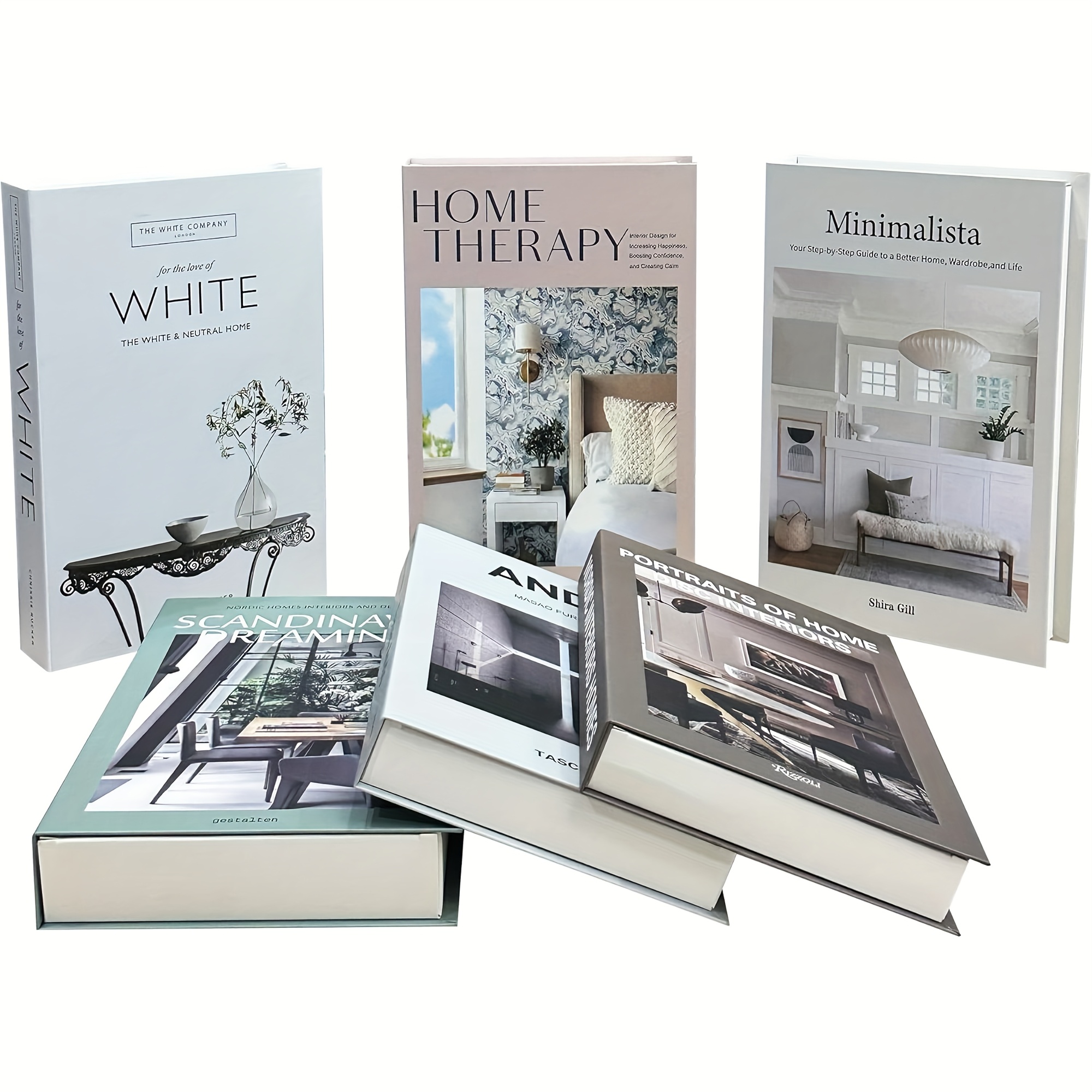 E-shop 6 Stück Leicht Luxuriöse Dekorative Bücher Raum Exquisit Ästhetisch Falsches Buch Dekorative Schachtel Couchtisch Atmosphäre Simulation Buch