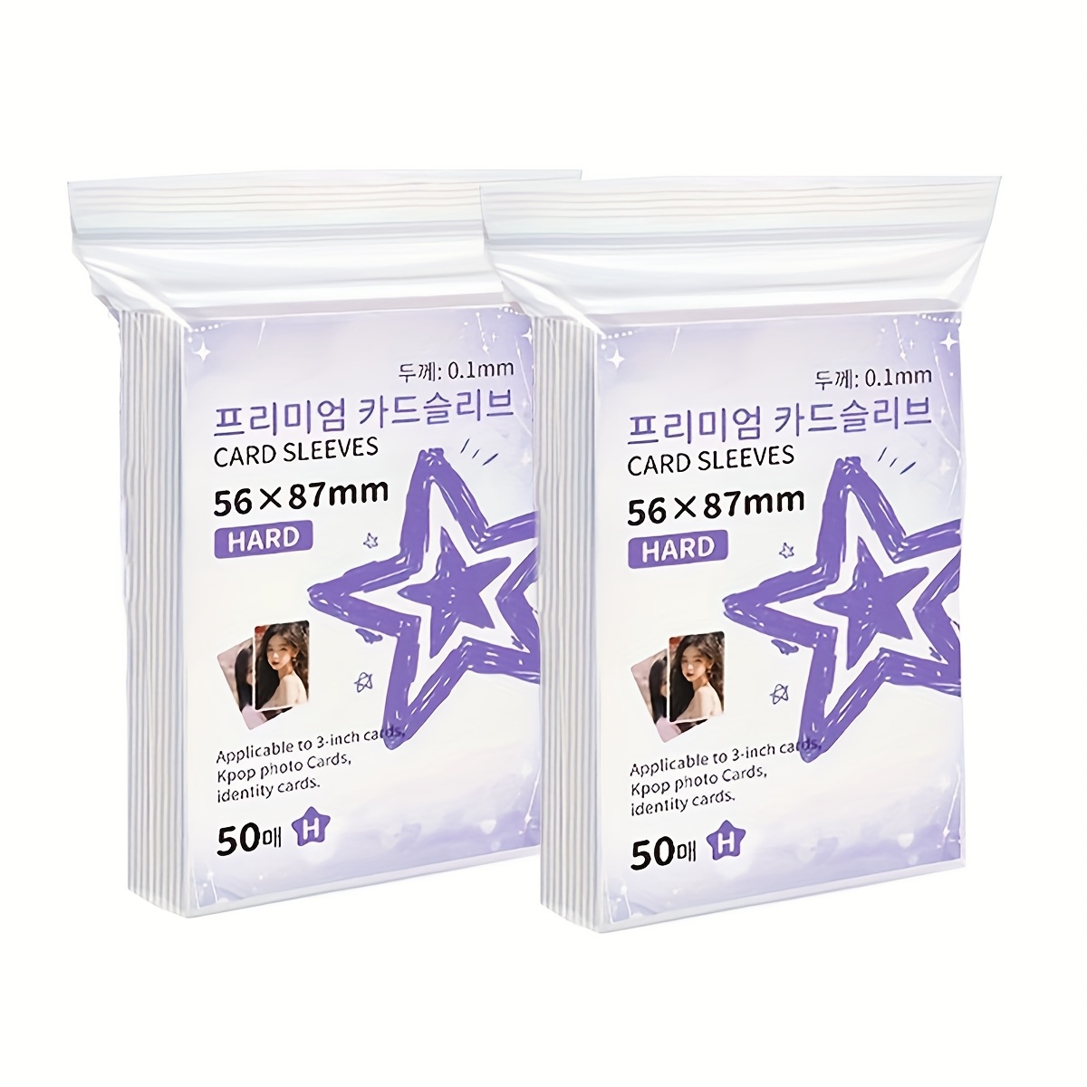photocard sleeves sold on Temu United States