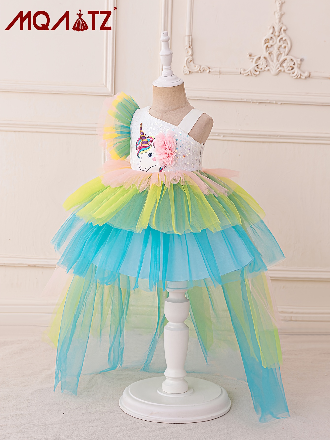 unicorn birthday dress Ombre Blue Tutu Dress Unicorn Birthday Party 6 Years / Lilac