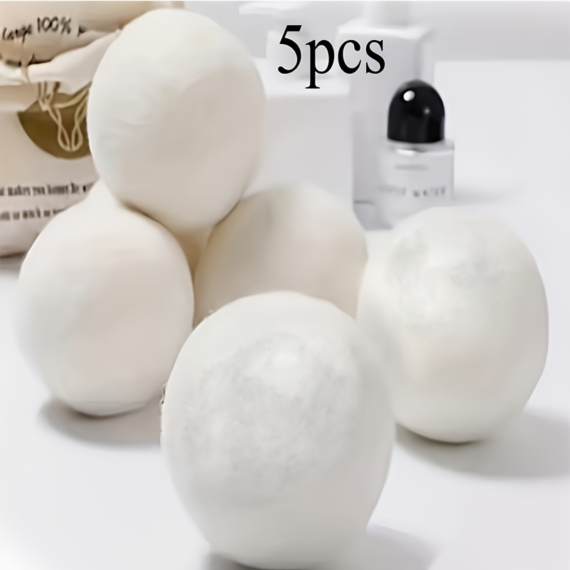 TEMU 5pcs Laundry Balls - Reusable Anti-static Soft Balls For Gentle , With Pull-wash Cycle, Dryer Balls | Design | Pure Balls