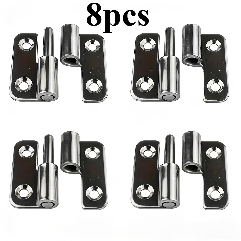 E-shop 8-tlg. abnehmbares Scharnier, linkshändiges Hebe-Schiebegelenk-Design, Edelstahl-Metallbeschläge, Zubehör für Türmontage, Reparatur von