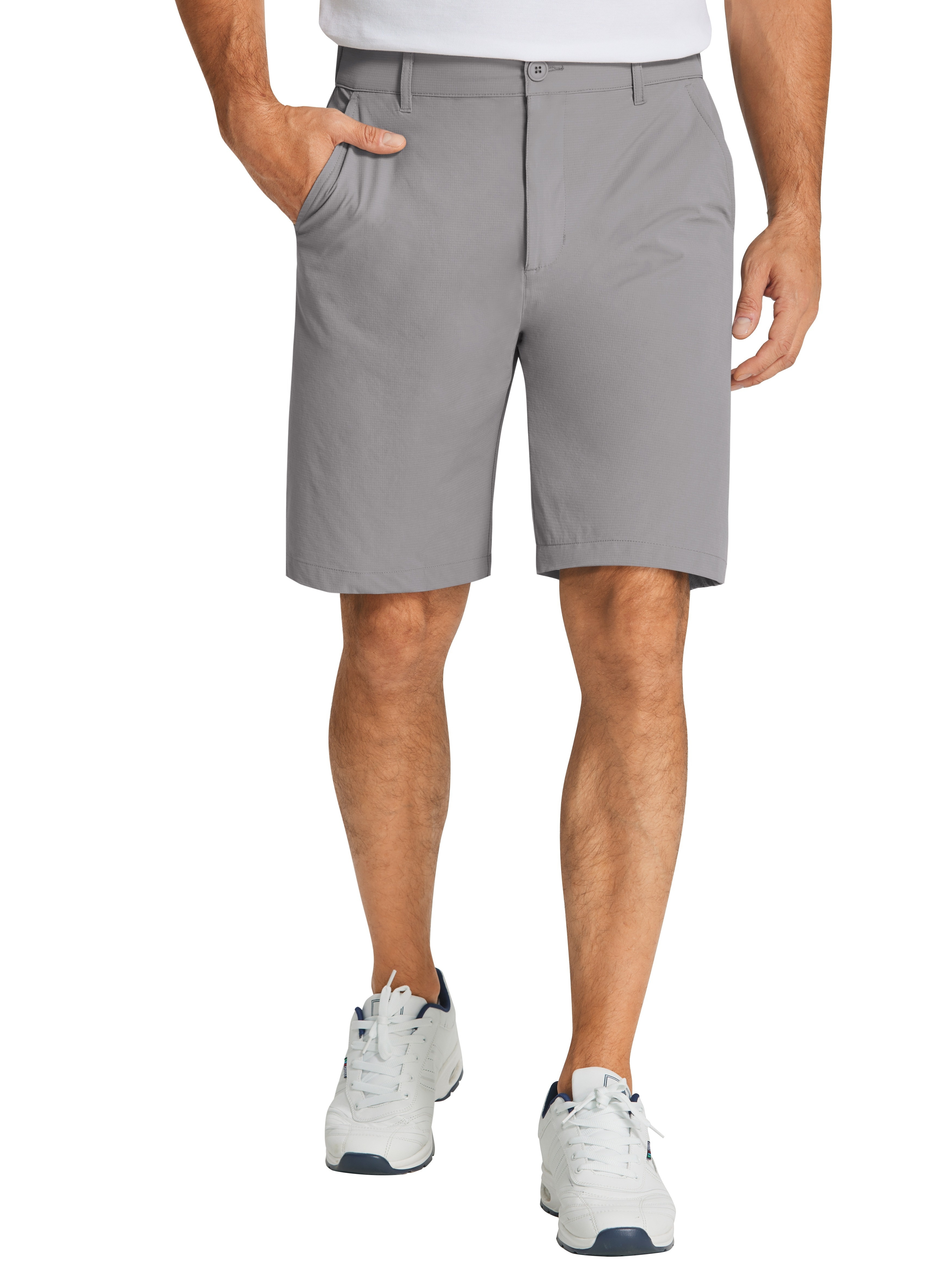 mens golf shorts stretch quick dry casual dress shorts - Temu