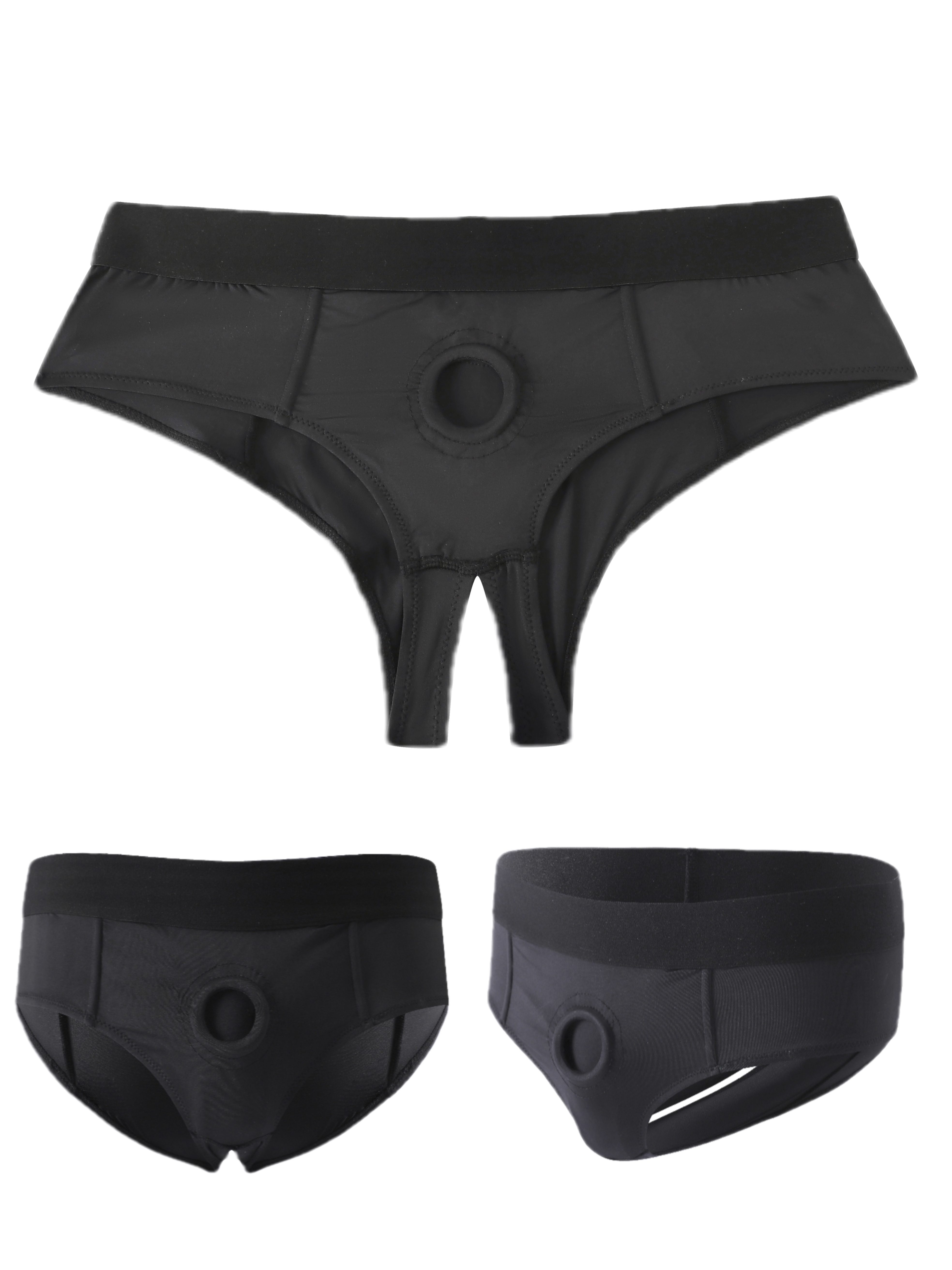Women Panties Sexy Thong Low Waist Briefs Wide Crotch Hollow