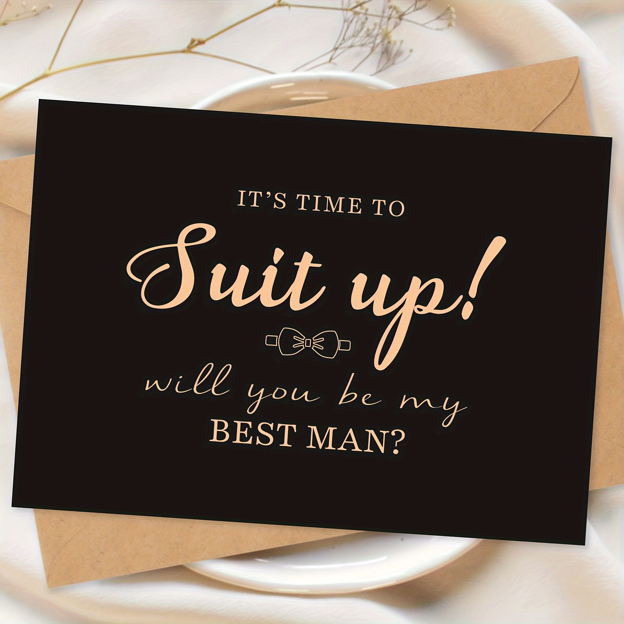 

1pc Best Man Proposal Cards, Will You Be My Best Man Card, Wedding Best Man Card