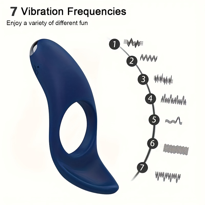Sex Toys vibrante Anello per pene con clitorideo Vibratore , 10 vibrazione  modalità Anello per pene per uomo , silicone impermeabile coppia Vibratore  per perineo stimolazione