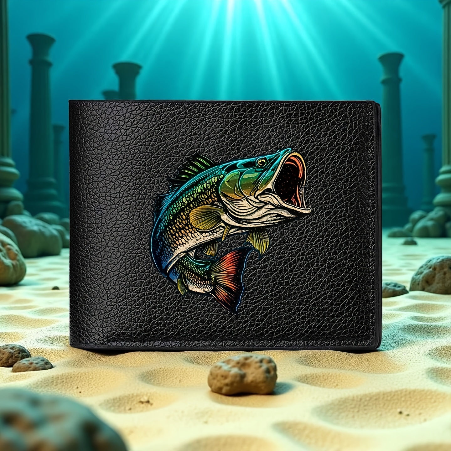 TEMU 1pc Cartoon Big Fashion Durable Folding Wallet, Multi-card Slot Design, Can Store Cash, Keys, Id Card, License And Other Items, Suitable For