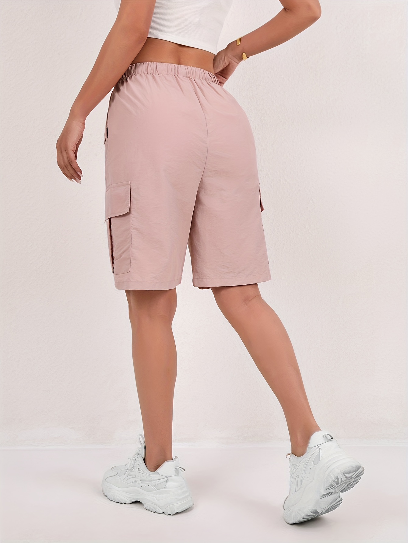 womens   quick dry outdoor cargo shorts casual high waisted   shorts machine washable loose fit Product details 6