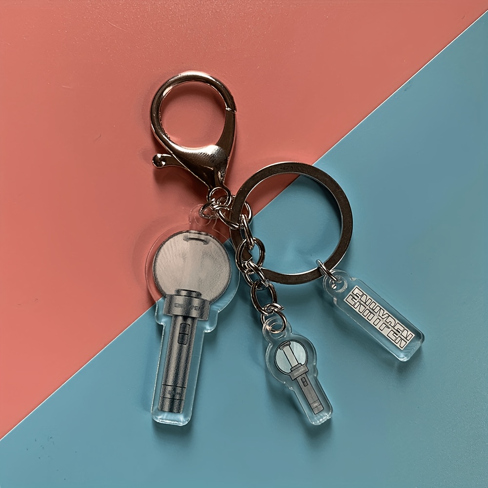 TEMU 2d Flat Design, 1pc Enn Group Acrylic Keychain - Engraved With Group Logo, Durable And Stylish Accessory, Ideal Gift For Fans