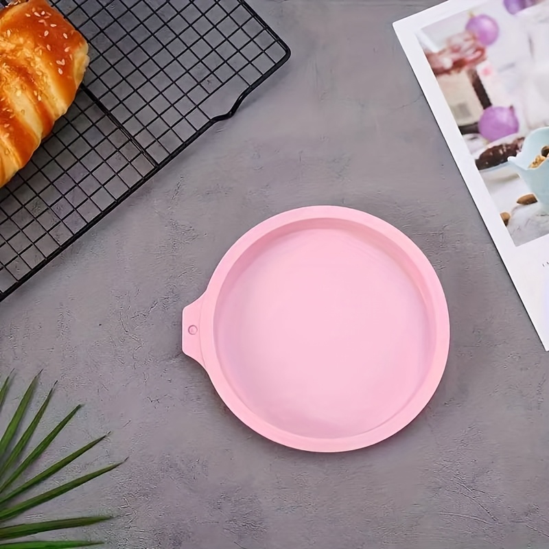 Image of Rainbow Cake Silicone Mold 6/8 Inch Mousse Filling Round Baking -safe Home Baking Tool