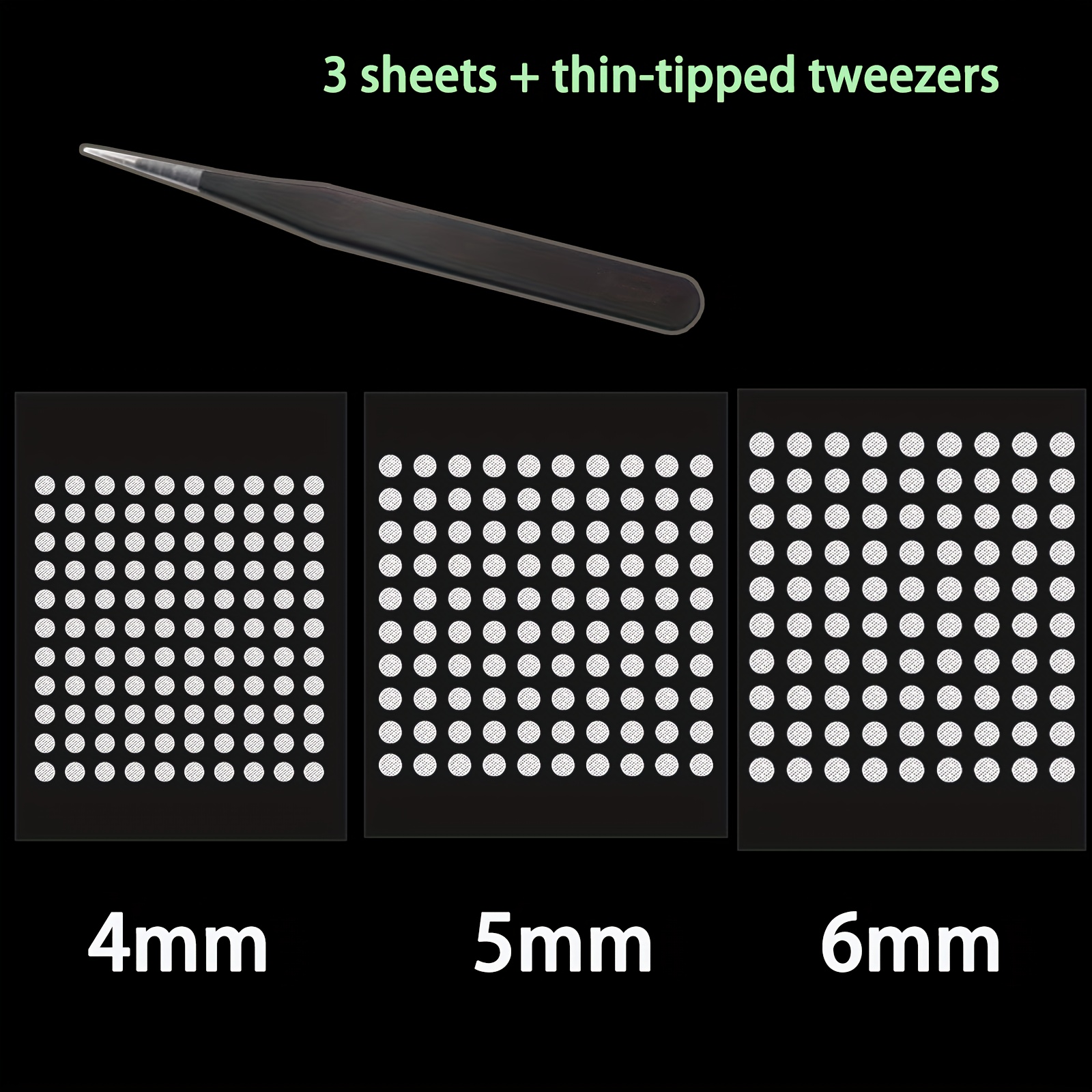 Image of 1 To 6mm Circular Self-adhesive Tape Dots For Remote Control & Keyboard Repair, Electronic Game Console Button Fix, Repair Patches For Controller Ps4 - Thin Dot Form Repair Tape