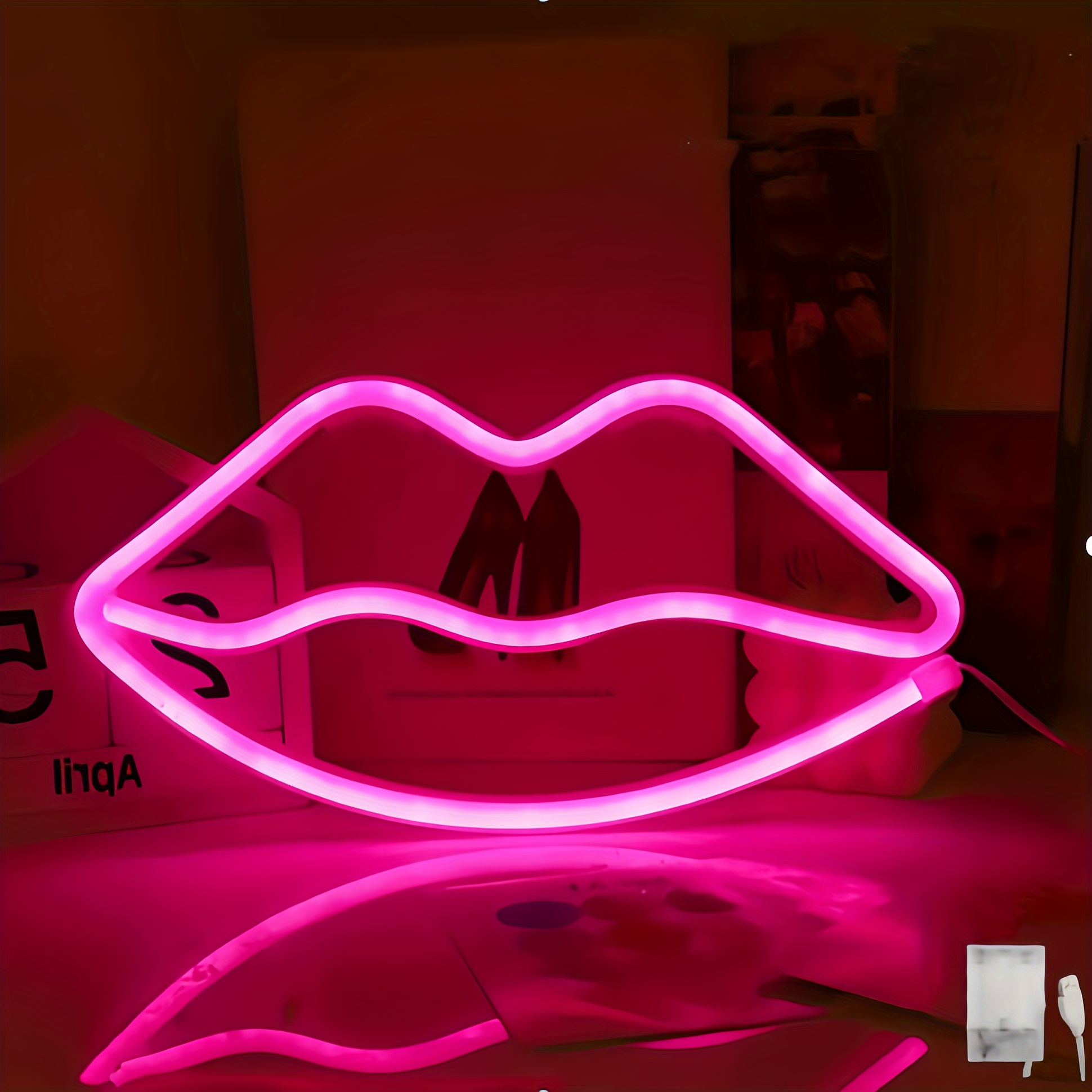 1pc, Neon Light, Usb Or Battery Powered - Supply, Valentine's Day Wall Hanging Background Decoration, Home, , Club Bar Led Atmosphere Light, Party Prop, Perfect Gift (battery Not Included)