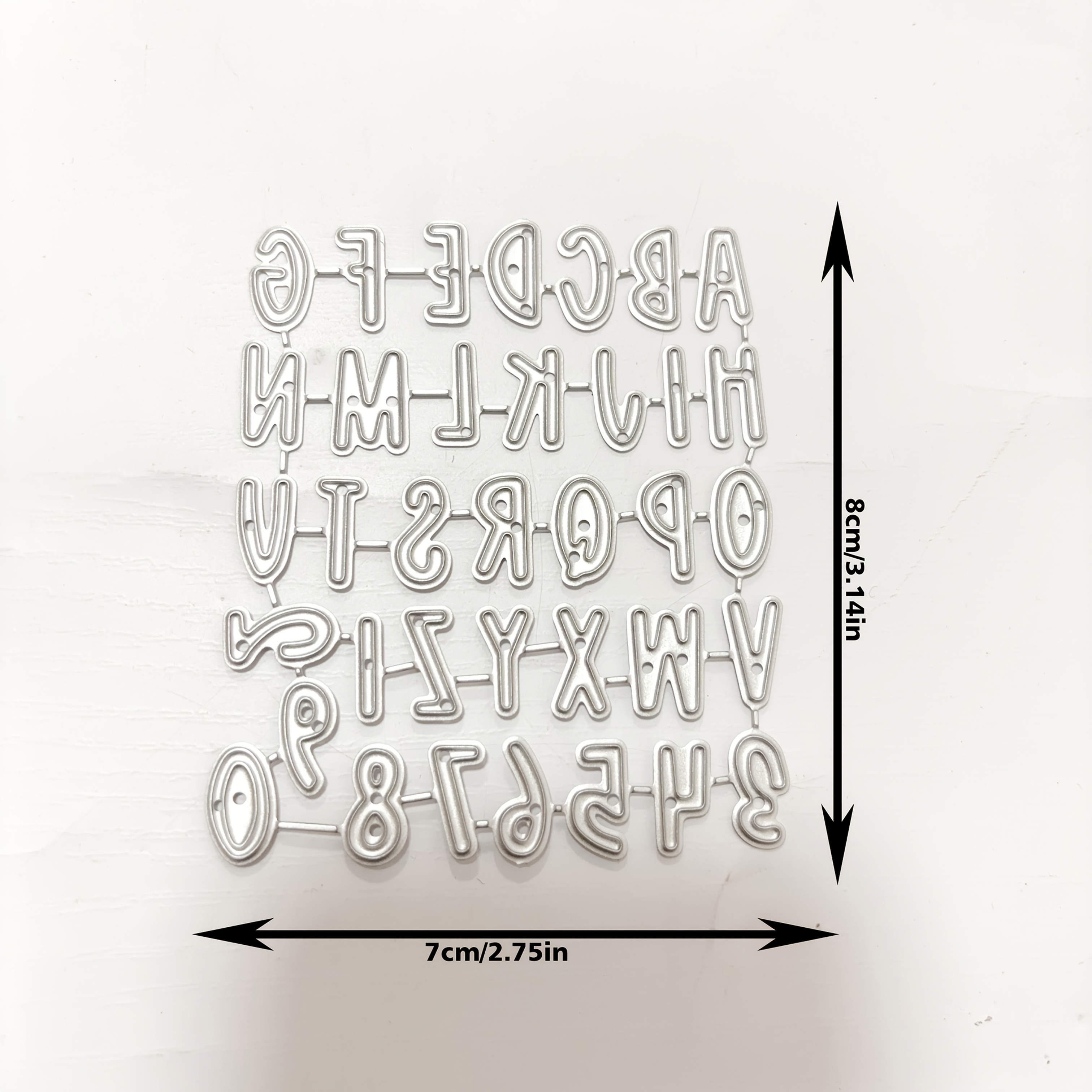 E-shop Zahlen und Buchstaben Metall-Stanzformen für DIY-Scrapbooking und Kartenherstellung - Dekorative Prägeschablonen für romantische Bastelprojekte!