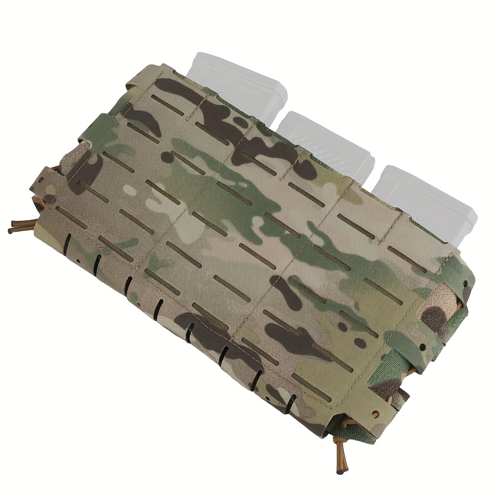 erweiterungstasche für taktische weste, molle-systemhalterung arc v3 5.56 dreifach-magazintasche, zweifach nutzbare molle-erweiterung mit vorderer, seitlicher unterer molle-befestigung