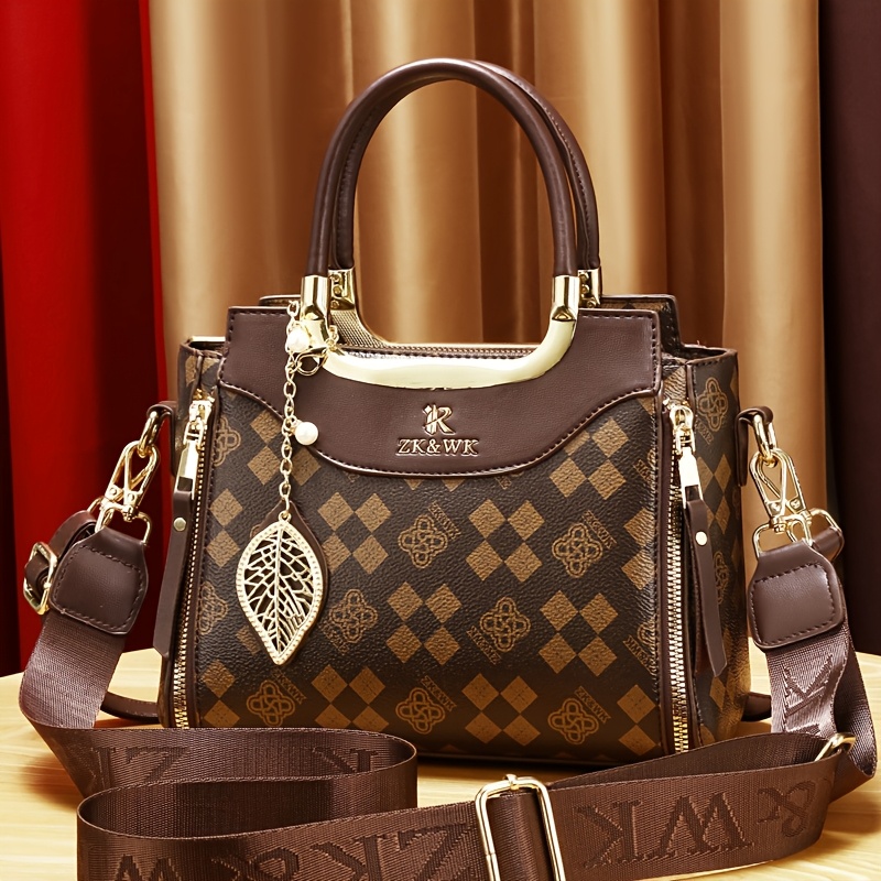 Mother's Day Gift for Mom Luxury Handbag, Family Ladies' Lightweight Premium Single Shoulder Crossbody Bag New Fashionable Elegant Easter