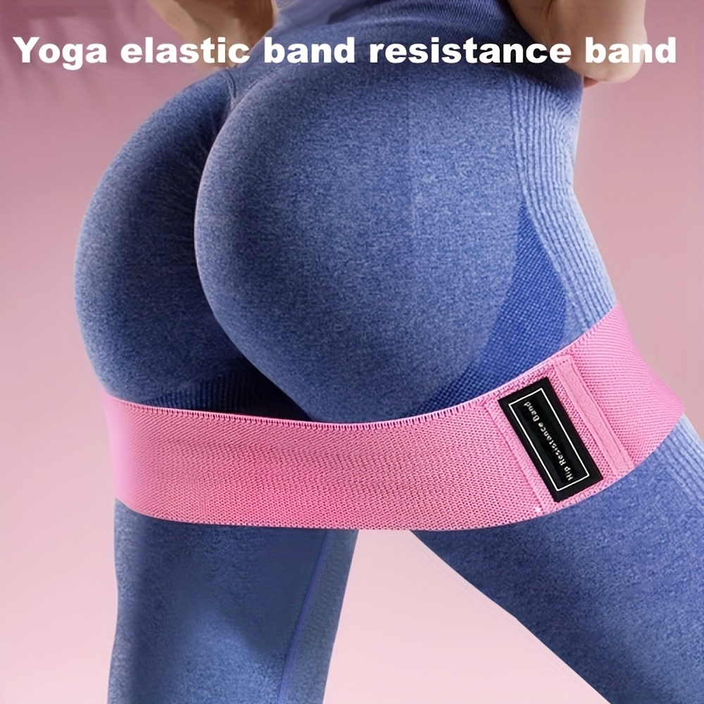 Image of 1pc Of Non-slip Yoga Resistance Band, Fitness Stretching Rope, Ideal For Hip Lifting, Squats, Bodybuilding, And Strength Training