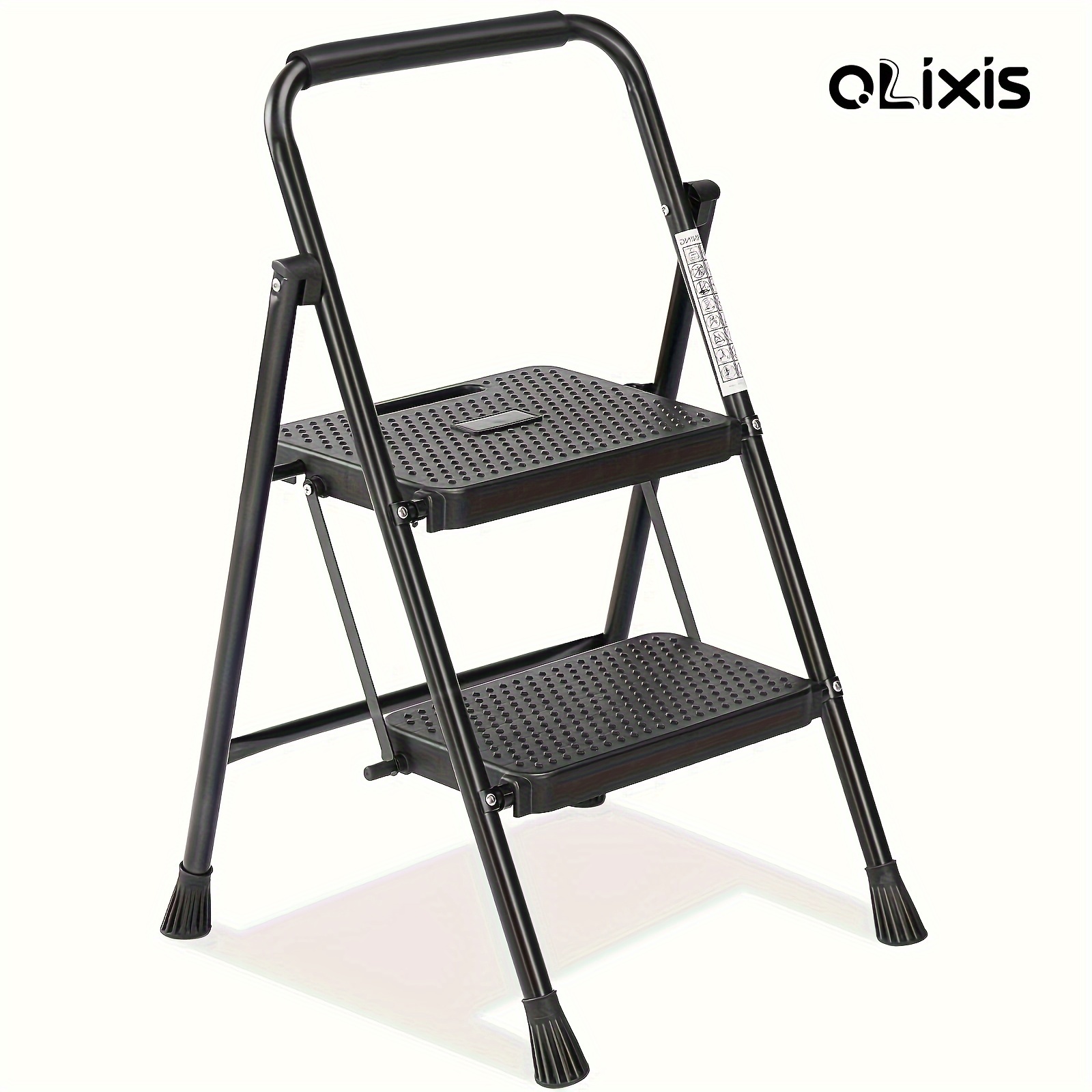 

2 , Folding Stool For Adults , Stepstool For Household, Portable Safe Steel Folding