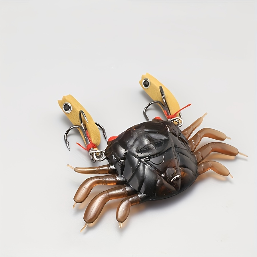 Bionic Crab Treble Hook Sea Fishing Lure Artificial Soft - Temu