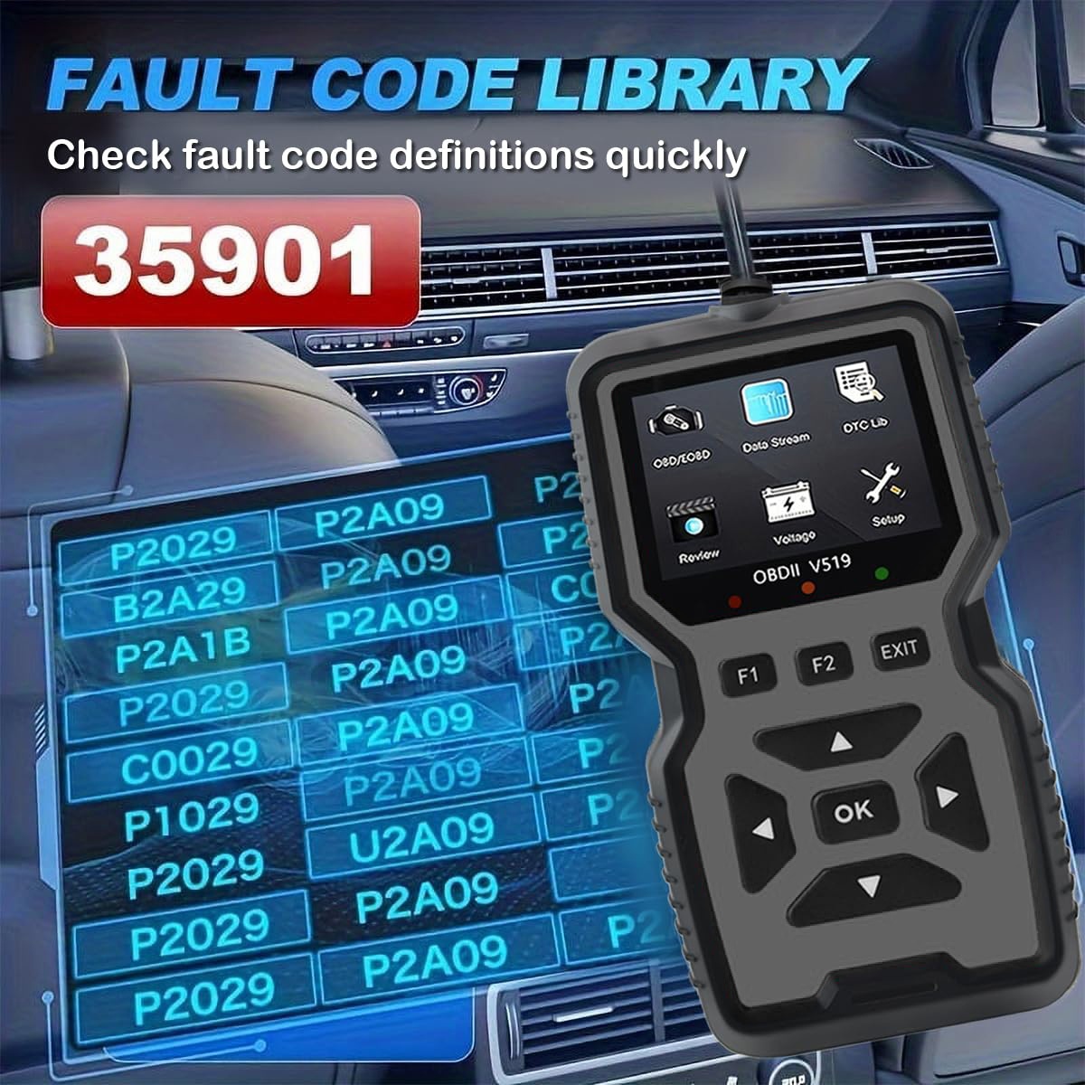 premium v519 car diagnostic tool obd ii - Temu South Africa