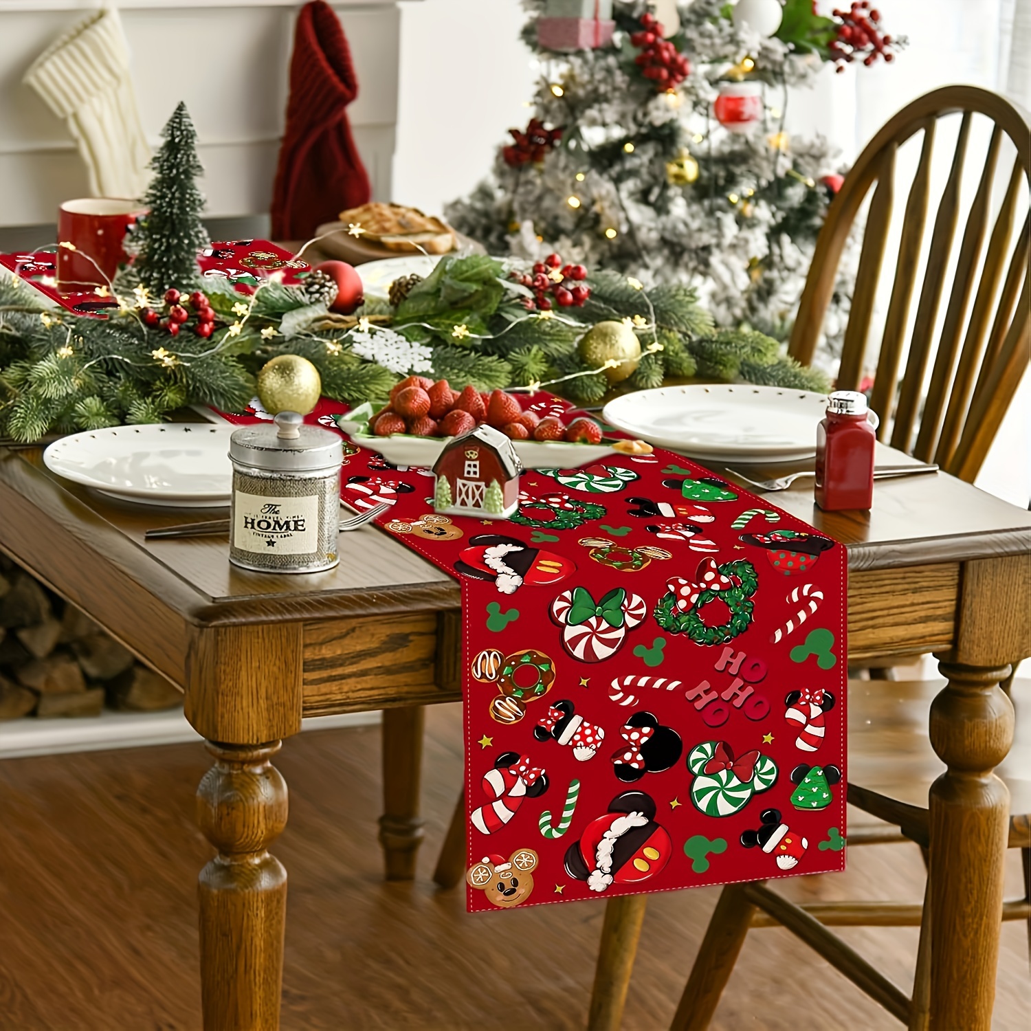 

1pc Christmas Table - - & To Polyester, For &