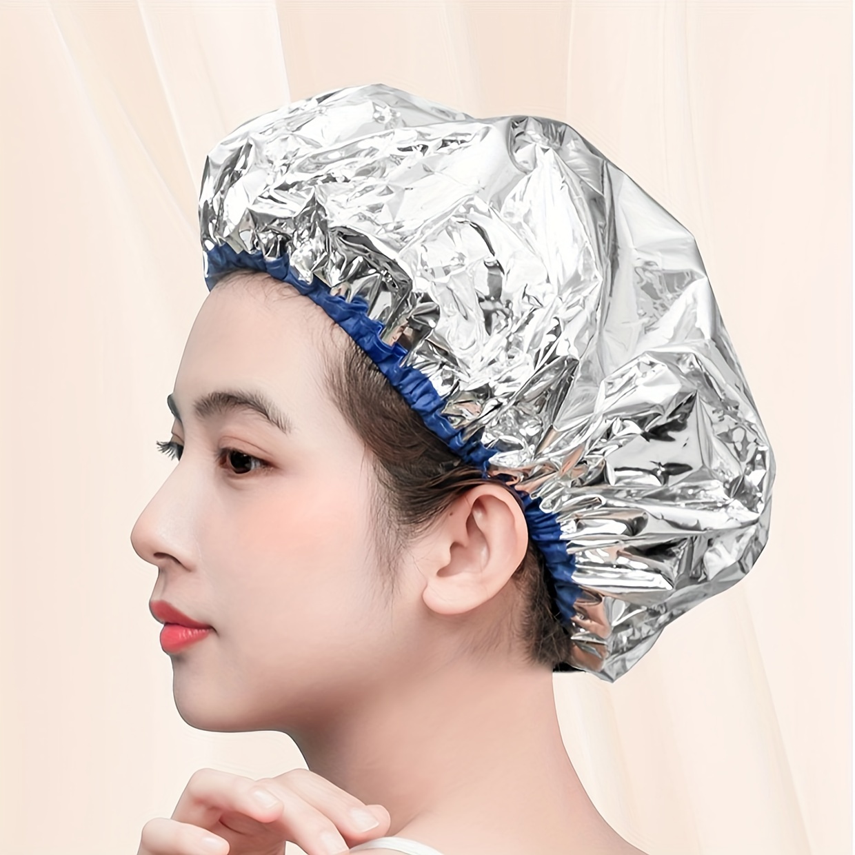 

1pc -heating Cap For Women, , Non-electric Cap For Conditioning, , And Use, Suitable For And Curly , No