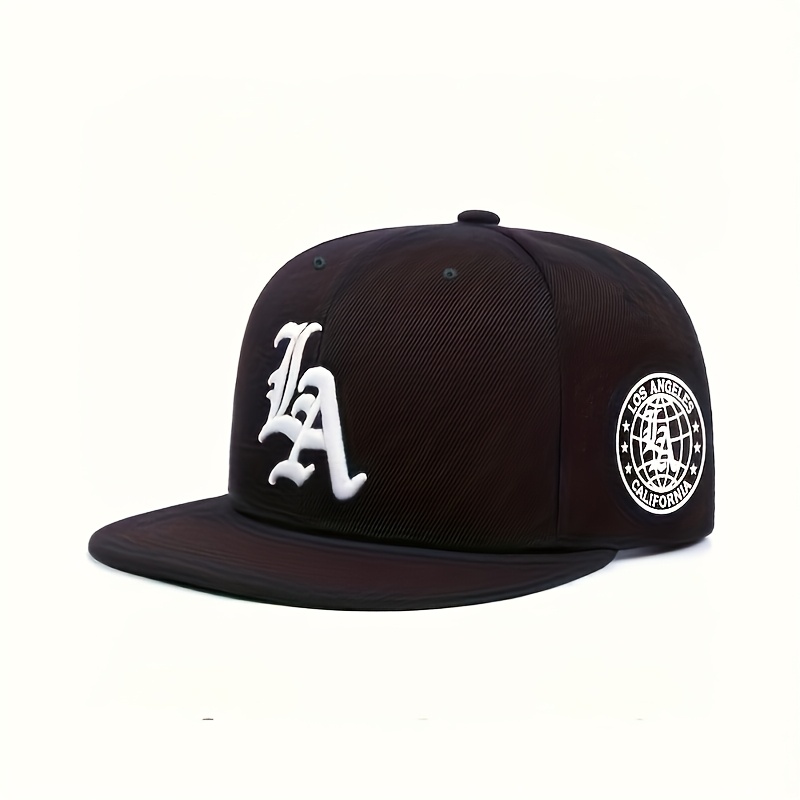 Image of 1pc Letter Embroidered Flat Edge Hat Women Simple Baseball Hat Sunshade Hat Men's Outdoor Hiphop Hat