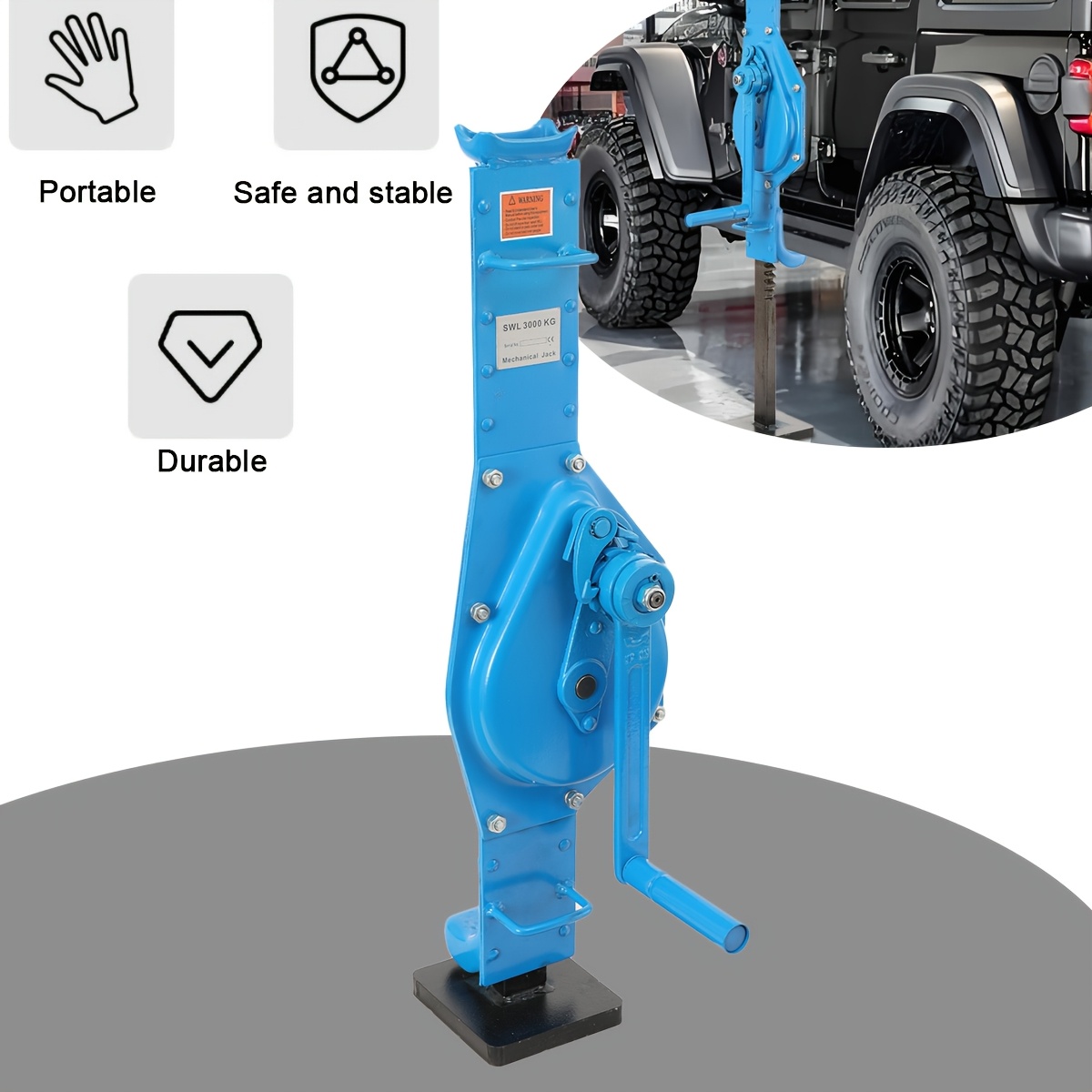 Hand Cranked Lifting Tool, Under Hoist Support Stand, Hand Crank Steel Winding Suitable For , Construction Sites, Construction Projects Etc