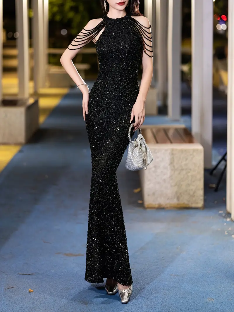elegant european high end sequined - Temu Oman elegant european high end sequined - Temu Oman