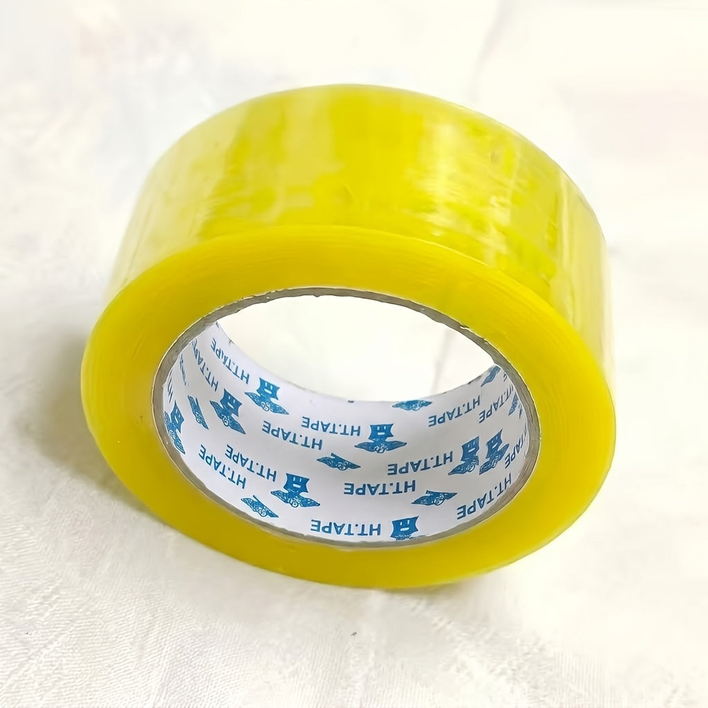 TEMU Ultra-strong Clear Packing Tape 1 Roll - Durable Adhesive For Long-distance Shipping And Storage, Extra Thickness For Heavy Duty