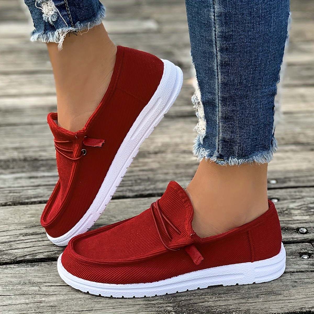 affordable shoes sweet and cute pink low top casual sneakers for ladies   in   navy blue beige white green light brown and red multi color slip   with a simple   featuring a lovely round toe lightweight 6 red 13