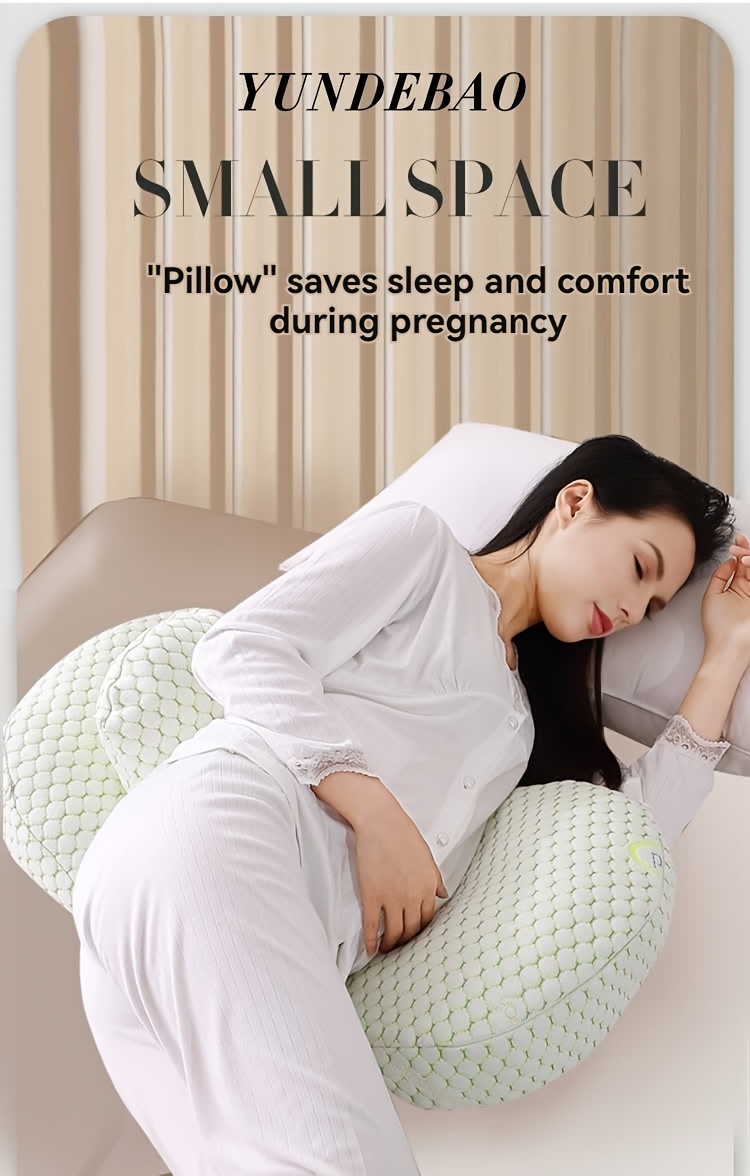 2 pack soft polyester pregnancy side sleeping pillows adjustable multi position cushions with detachable cover lumbar support for back hip and leg relief travel wedge for maternity discomfort relief details 0