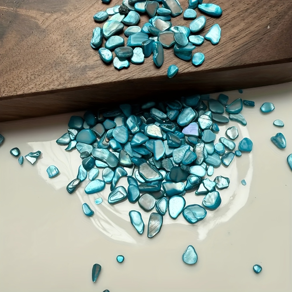 280pcs Natural Abalone Shell Chips for DIY Crafts