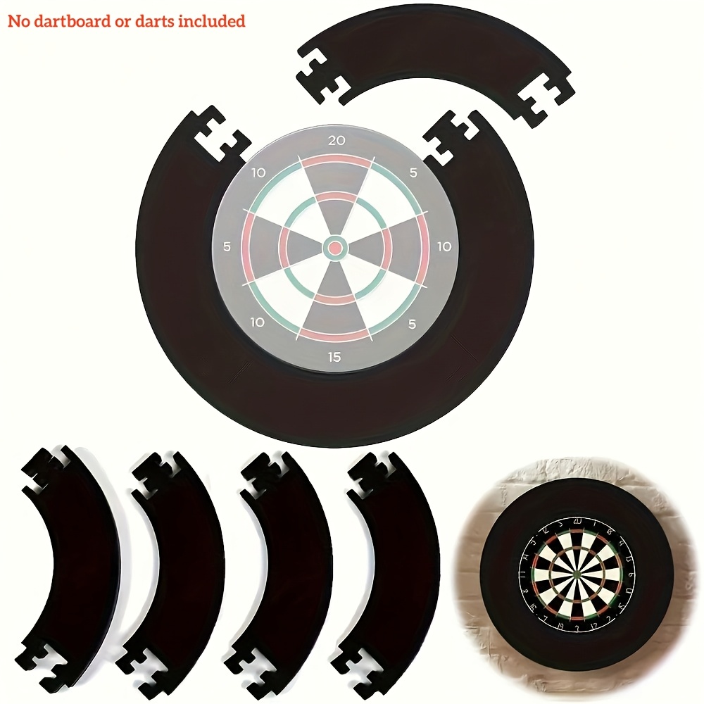 E-shop 17,7 Zoll/ Dartbrett, 4-teiliger Splicing Dartbrett Wand Schutz Dartbrett Umrandung, schützt Wände und Dartspitzen vor Beschädigungen.