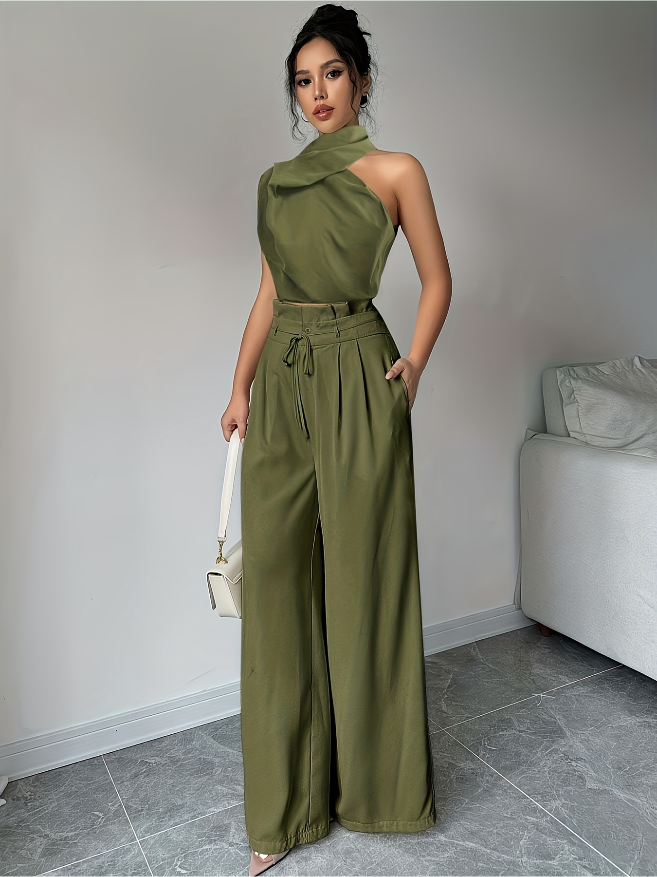 Wide Leg Pants Outfit High Waisted Tie Dress Pants 16 Best High