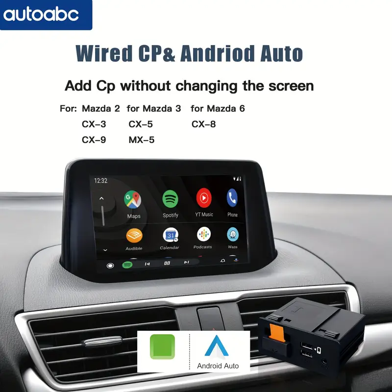 Adaptateur USB Android Auto Tendance Pour 3 6 2 CX5 - Temu Belgium