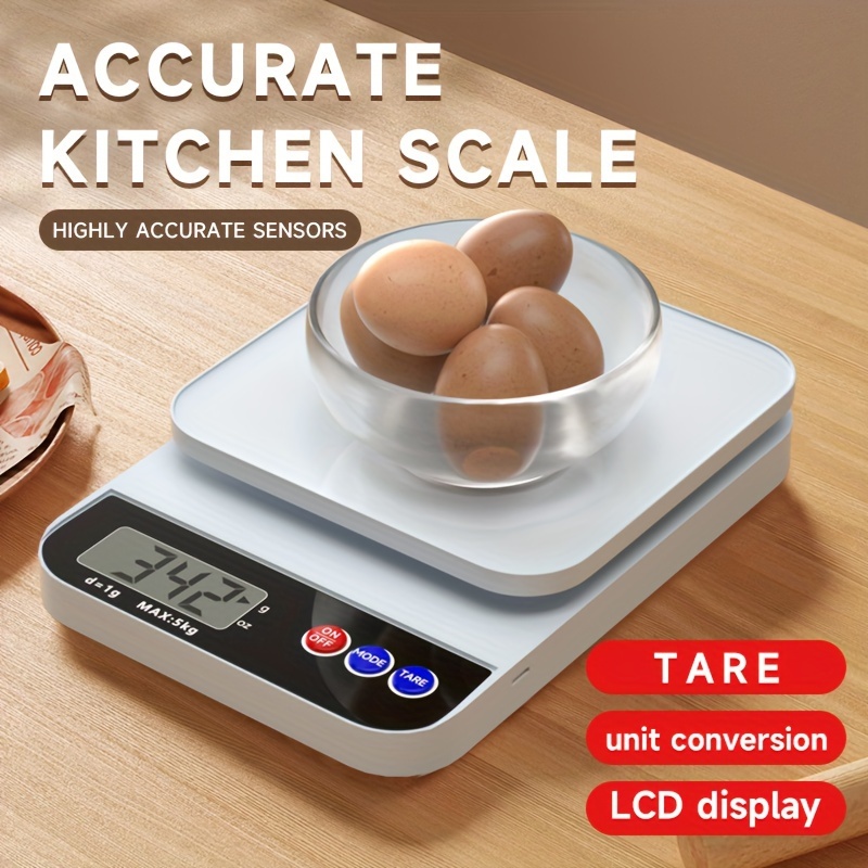 

1pc Electronic Household Small Grams Weighing Grams Jewelry Weighing Cooking Grams Or Weighing Small Weighing Medication Weighing Lcd