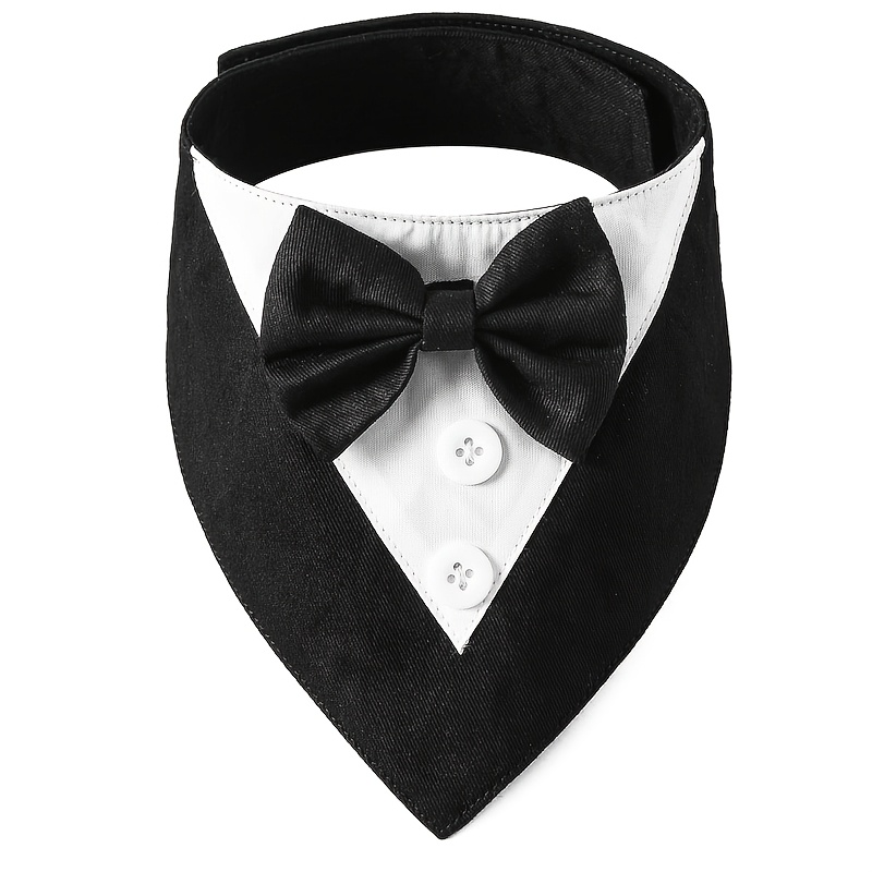 Image of 1pc Pets Scarf Festival Bow Tie Pet Collar Perfect For Valentine's Day Easter Day Thanksgiving Day Christmas Wedding Decorations Pets Costume