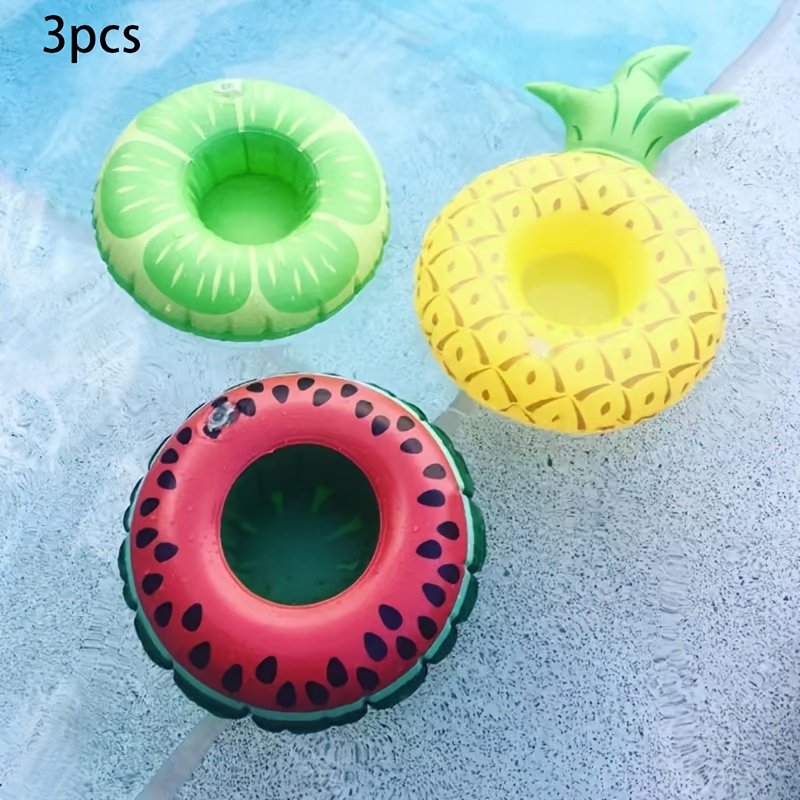 Inflatable Floating Drinking Stand, Drink Floating Inflatable Coaster, Perfect For Pool Parties 3pcs
