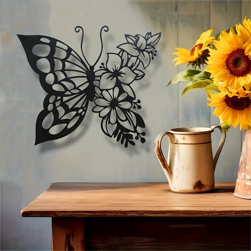 

And Metal , 1pc Iron Elegant Indoor Hanging Decor For Bedroom, Living Room, Office - Intricate Design, (34x29x1.5 Cm)
