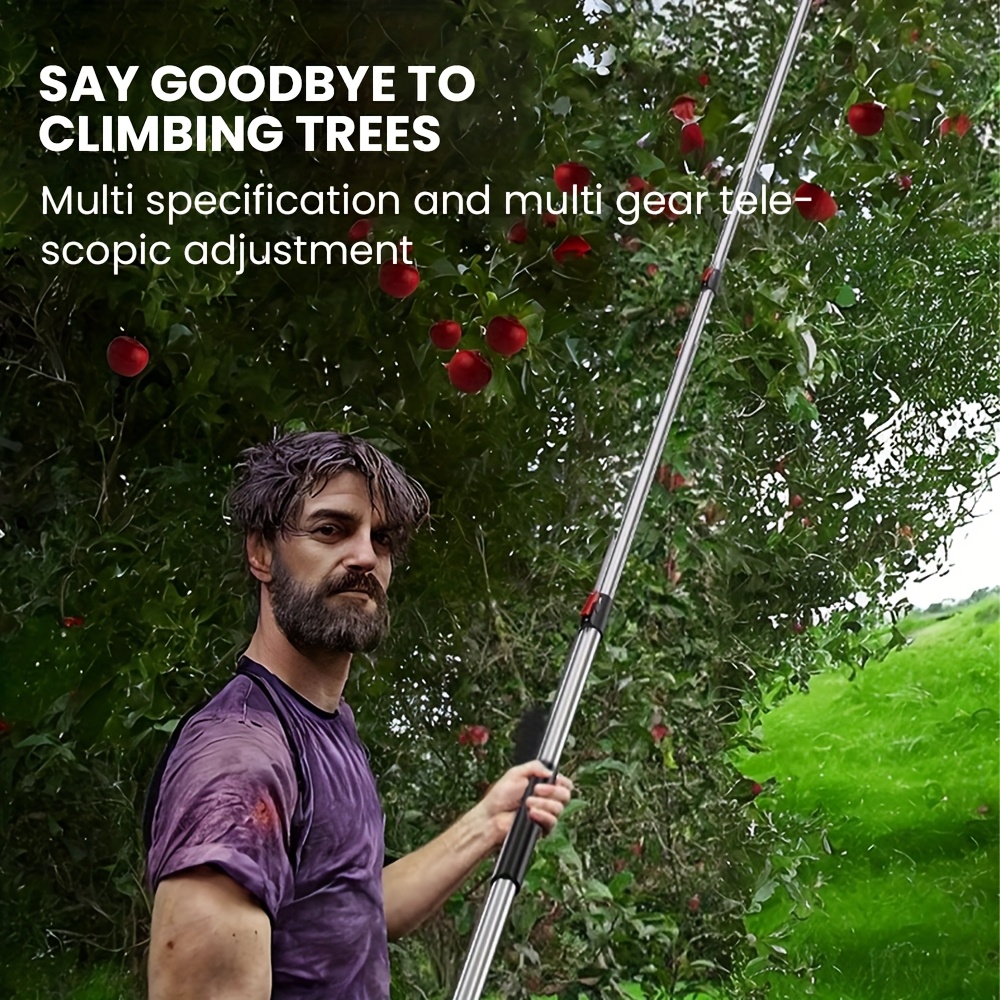 AIRAJ 1,8-3 Meter Telescopische Snoeischaar - Roestvrij Staal | Schokabsorberend Handvat