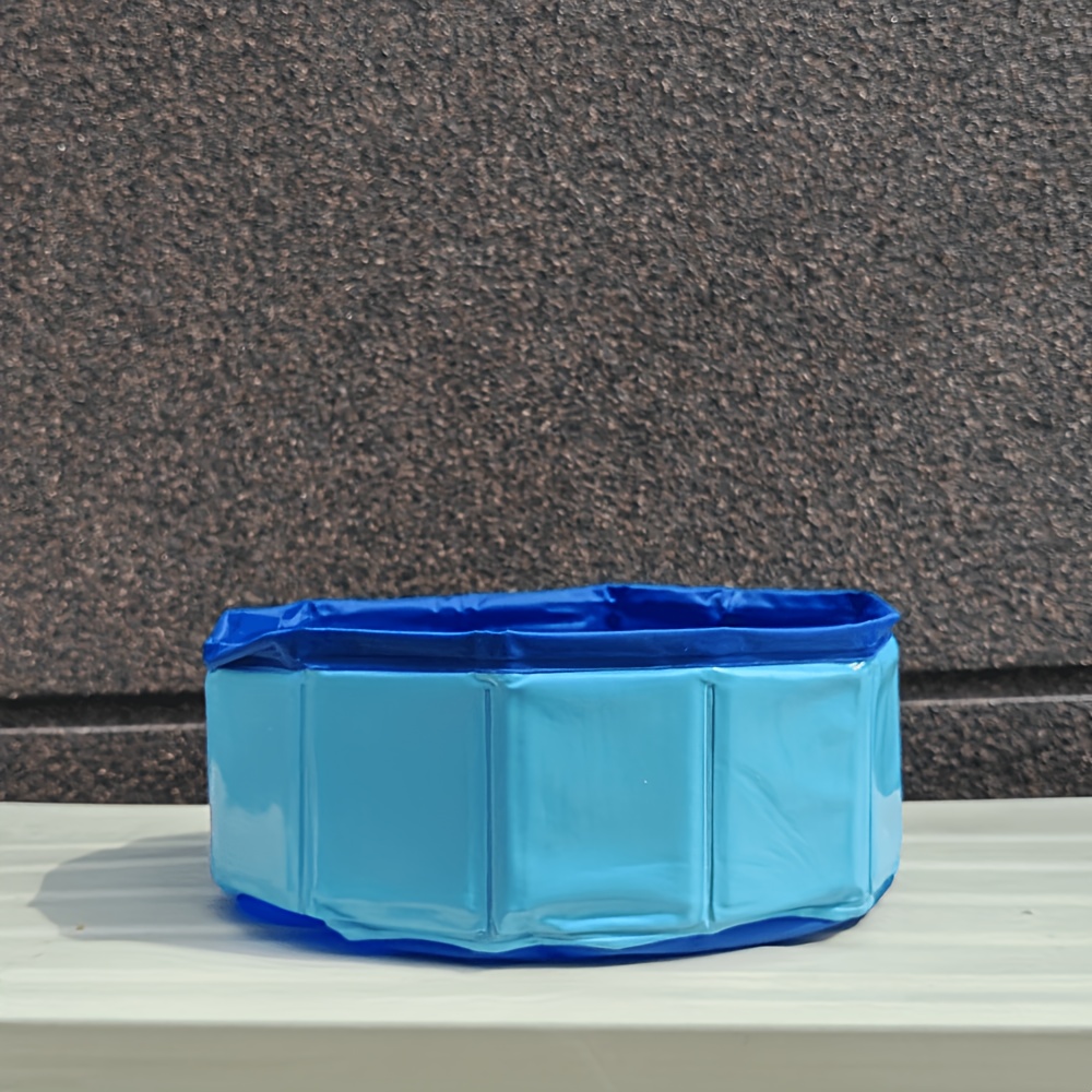 Round Portable Collapsible Pool Cleaning Basin - Foldable, A Travel Essential, Beach Foot Washing Basin. Must-have For Pre-swim Pool Maintenance, As A Foot Bath.