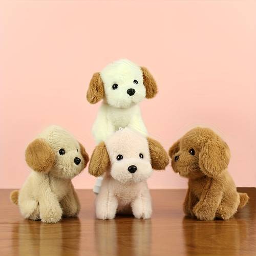 1pc cute puppy plush made of soft and comfortable plush material suitable for puppy interactive play to relieve boredom