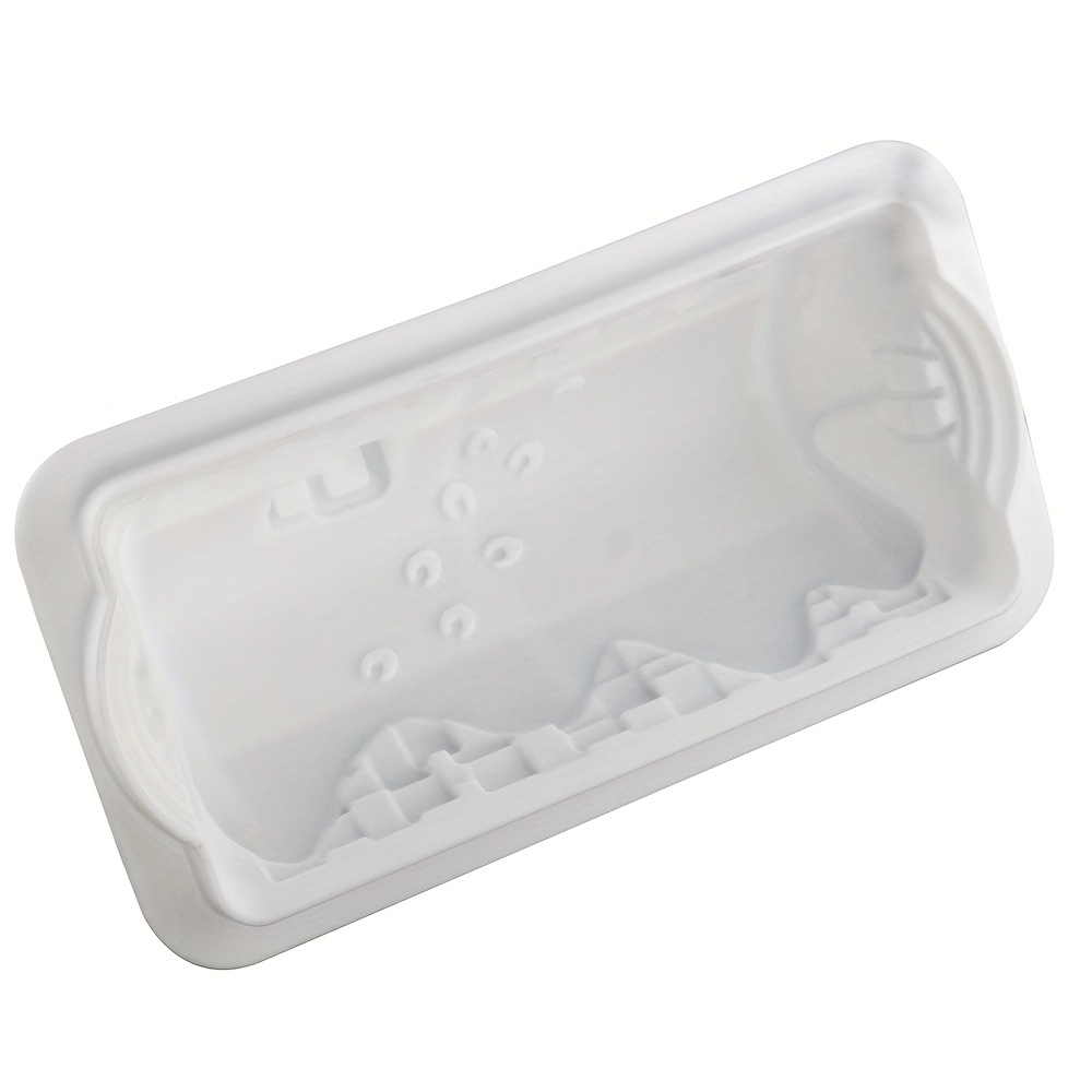 Image of 1pc Christmas House-shaped Silicone Cake Mold For Baking Mousse Desserts During The